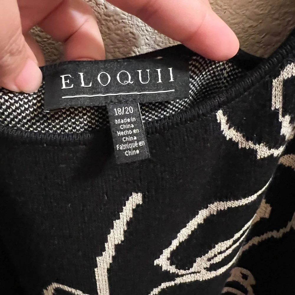 NWT Eloquii Intarsia Column Maxi Dress - Picture 3 of 3